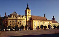 Rumunija. Sibiu, miesto aikštė